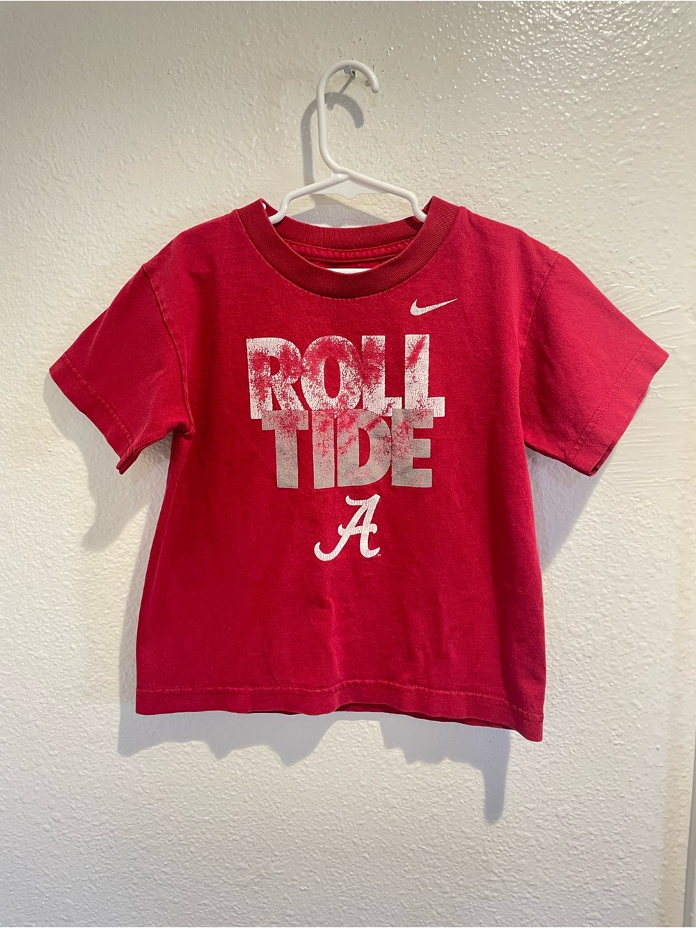 Nike Alabama Crimson Tide Kids Shirt Size 6 Crimson Red Roll Tide Graphic Tee